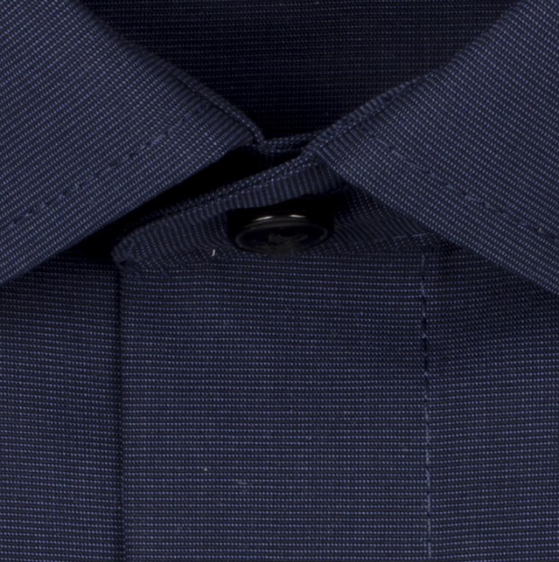 OLYMP vasalásmentes férfi ing karcsúsított sötétkék - anyag