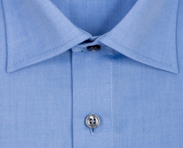 OLYMP vasalásmentes férfi ing karcsúsított kék - gallér