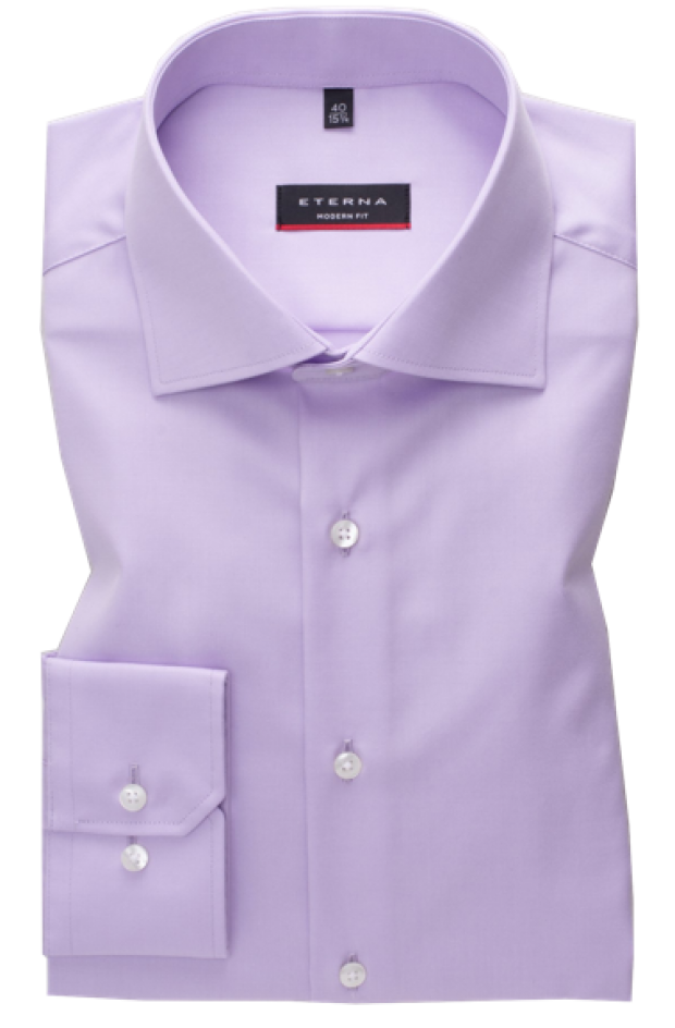 eterna vasalásmentes karcsúsított férfi ing lila (cover shirt)