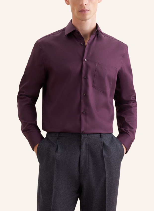 seidensticker vasalásmentes bő szabású férfi ing bordó (cover shirt) - modell