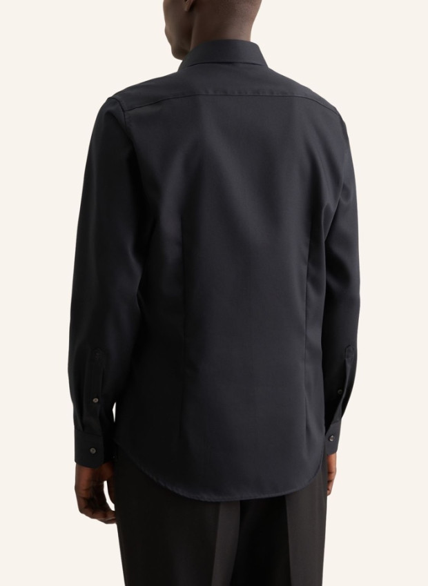 seidensticker vasalásmentes karcsúsított férfi ing fekete (cover shirt) - hát
