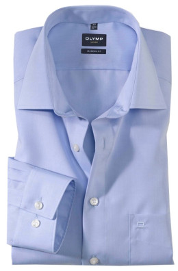 OLYMP vasalásmentes férfi ing enyhén karcsúsított világoskék