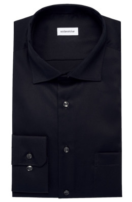 seidensticker vasalásmentes bő szabású férfi ing fekete (cover shirt)