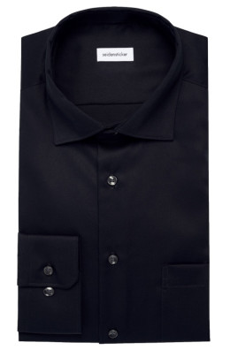 seidensticker vasalásmentes normál szabású férfi ing fekete (cover shirt)