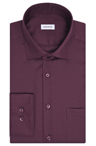 seidensticker vasalásmentes bő szabású férfi ing bordó (cover shirt)