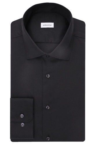 seidensticker vasalásmentes karcsúsított férfi ing fekete (cover shirt)