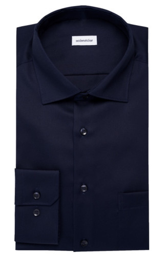 seidensticker vasalásmentes normál szabású férfi ing sötétkék (cover shirt)