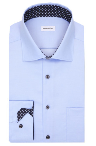 seidensticker vasalásmentes normál szabású férfi ing világoskék (cover shirt)