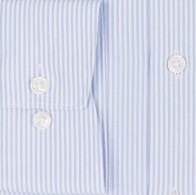 OLYMP vasalásmentes férfi ing karcsúsított kék csíkos hosszított ujjú - mandzsetta