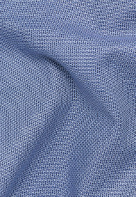 eterna vasalásmentes enyhén karcsúsított férfi ing rövid ujjú kék-sötétkék anyagában mintás - anyag