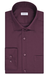 seidensticker vasalásmentes bő szabású férfi ing bordó (cover shirt)