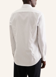 seidensticker vasalásmentes karcsúsított férfi ing hosszított ujjú fehér (cover shirt) - hát