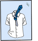 Hagyományos nyakkendő csomó kötés 5. lépés